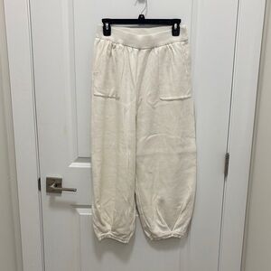 Cozy off white barrel sweat Pants